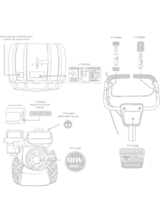 Part Location Diagram of 777D13054 MTD Label-Engine Ohv